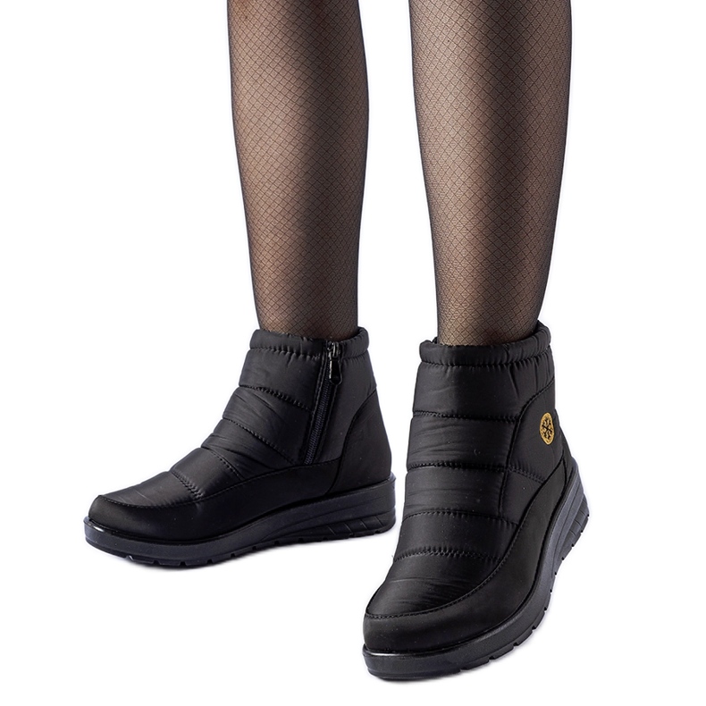 Svarta snökängor med låg kil Vittore