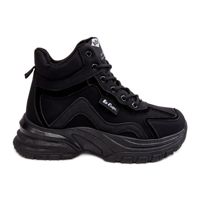 Trapper Boots för kvinnor Varm snörning Lee Cooper LCJ-23-44-1976L Svart