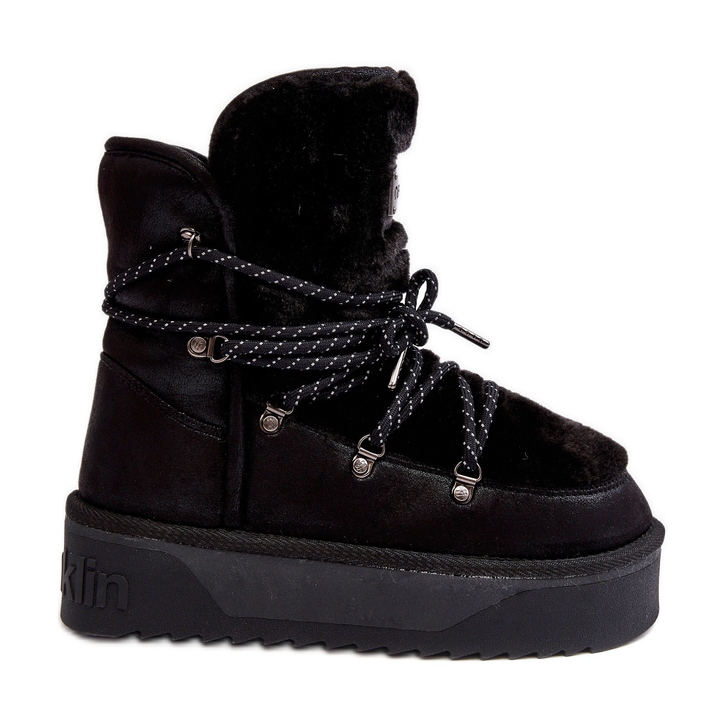 Vegan Platform Snow Boots Vattentät D.Franklin DFSH371008 Svart