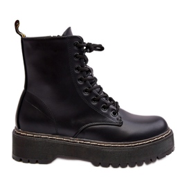 Damskor med snörning Svart Maddis