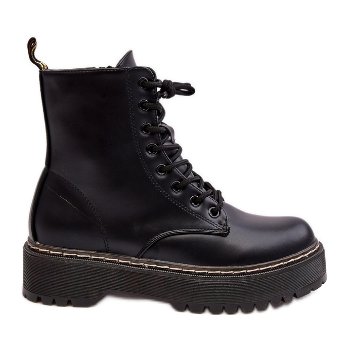 Damskor med snörning Svart Maddis