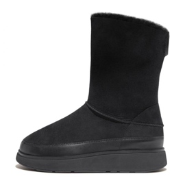 FitFlop GEN-FF korta dubbelsidiga Shearling-stövlar W GO9-090 svart