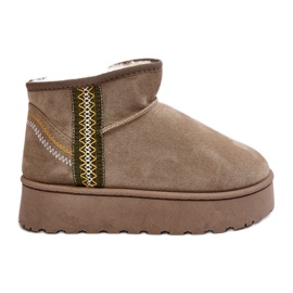 Isolerade snöstövlar i plattform för kvinnor Grön Lomessa