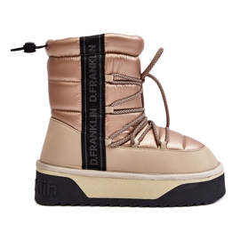 Snöskor för kvinnor med tjock sula Vegan D.Franklin DFSH371006 Beige