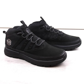 Bustagrip Ankelstövlar i svart läder för män