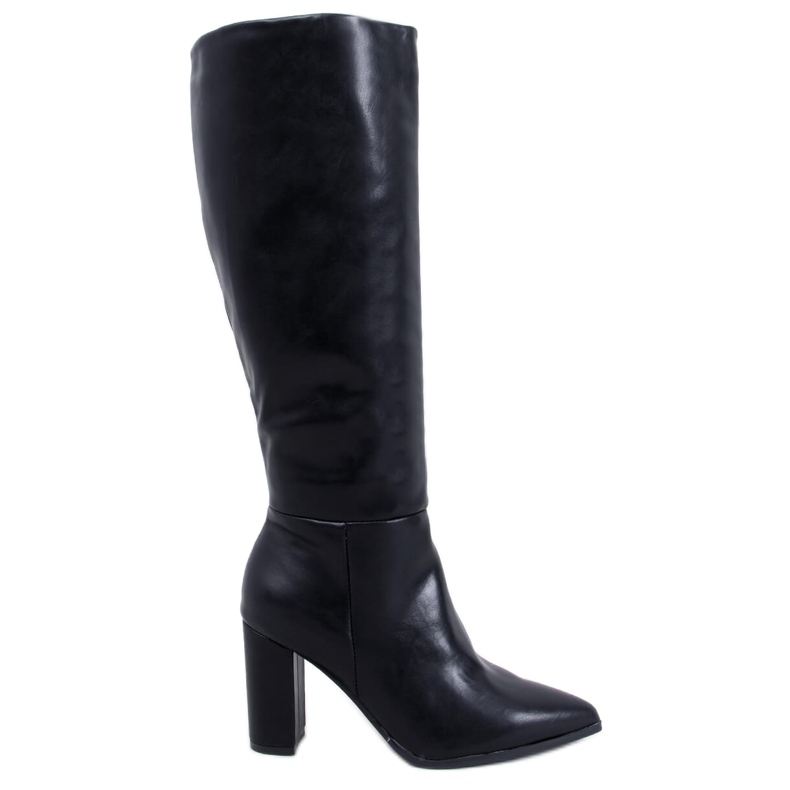 Iriss Black grain-klack boots svart