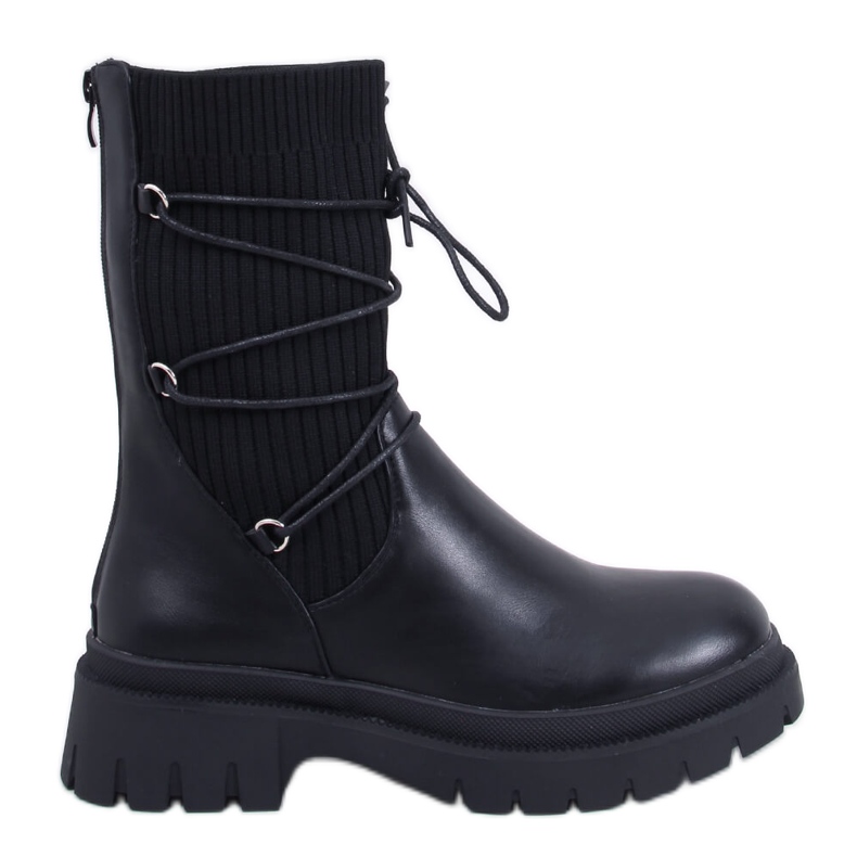Willet Black sockankelboots svart
