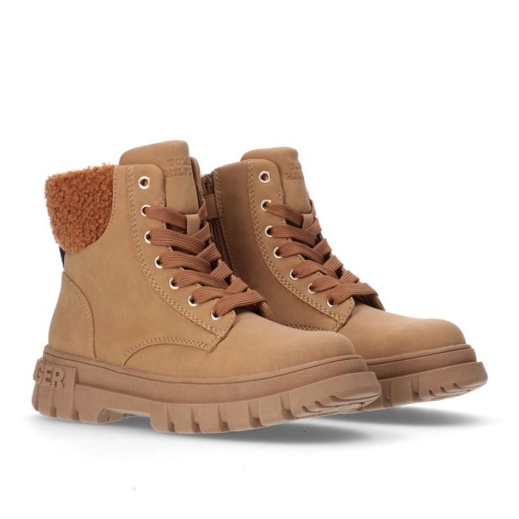 Tommy Hilfiger Stövel med snörning Cognac W T3A5-33053-1628582-582 brun