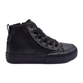 Isolerade barnsneakers med dragkedja Big Star MM374014 Svart