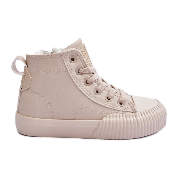 Isolerade barnsneakers med dragkedja Big Star MM374012 Ljusbeige