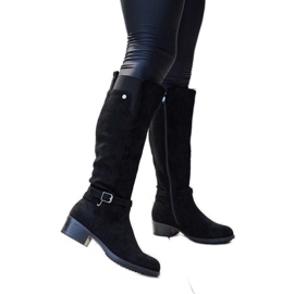 Svarta isolerade Castelvetro stövlar i ekomocka