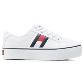 Tommy Hilfiger Tommy Jeans Flatform Flag Sneaker EN0EN00944-YBR vit