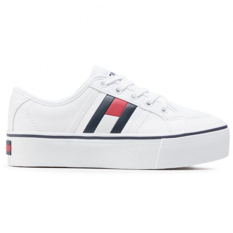 Tommy Hilfiger Tommy Jeans Flatform Flag Sneaker EN0EN00944-YBR vit