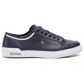 Tommy Hilfiger Core Corporate Leather Sneaker M-skor FM0FM00552-403 blå