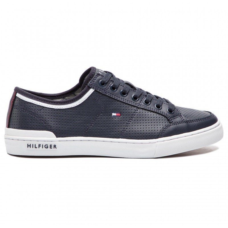 Tommy Hilfiger Core Corporate Leather Sneaker M-skor FM0FM00552-403 blå