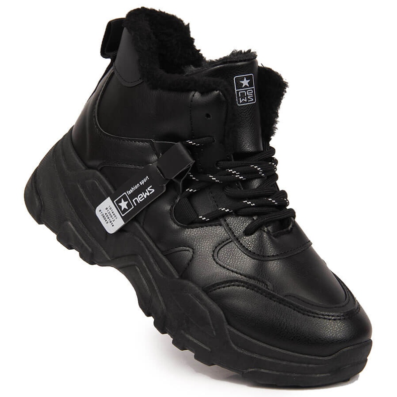 News Dam Isolerade Sneakers Snow Boots Svart