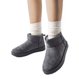 Grå isolerade korta snöstövlar från Guglielma