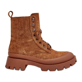 Camel Gordts Trapper Boots för kvinnor brun