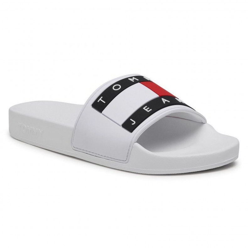 Tommy Hilfiger Tommy Jeans Flagga Pool Slide W EN0EN01378-YBR flipflops vit