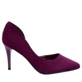 Samira Wine cutout mockaklackar violett