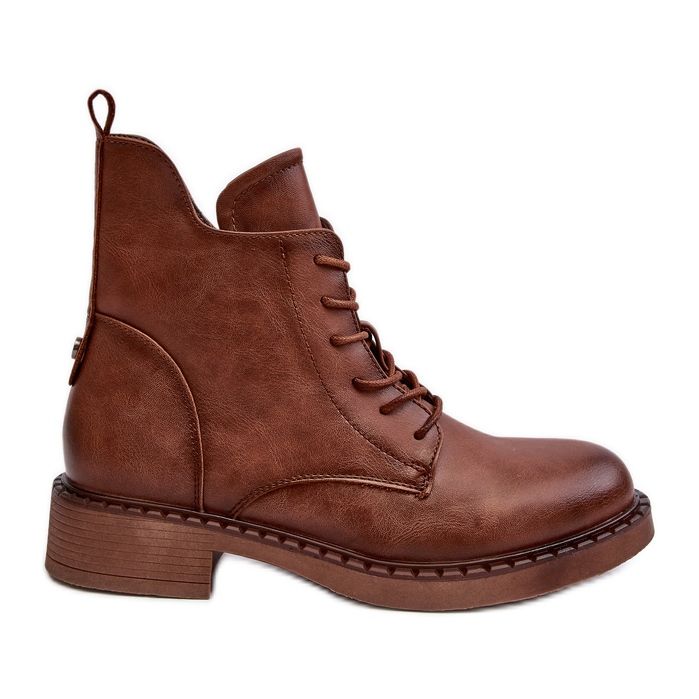 Klassiska platt stövlar för kvinnor Brun Ballisa