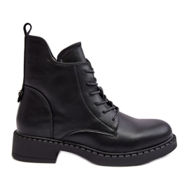 Klassiska platta stövlar för kvinnor Svart Ballisa