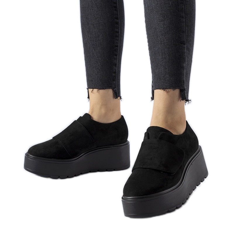 Black Pallet platåskor svart