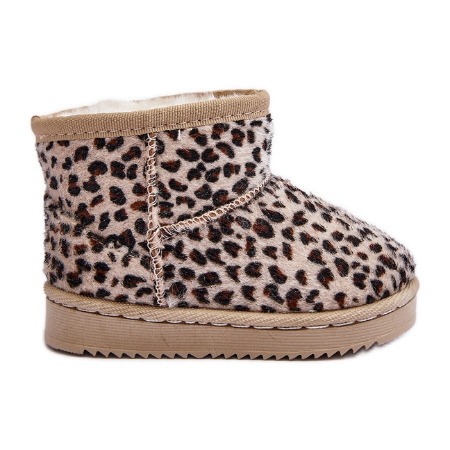 Barns varma snöstövlar Beige Gooby