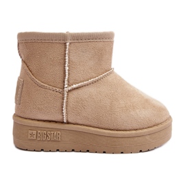Isolerade Slip-On Snow Boots för barn Beige Big Star MM374098