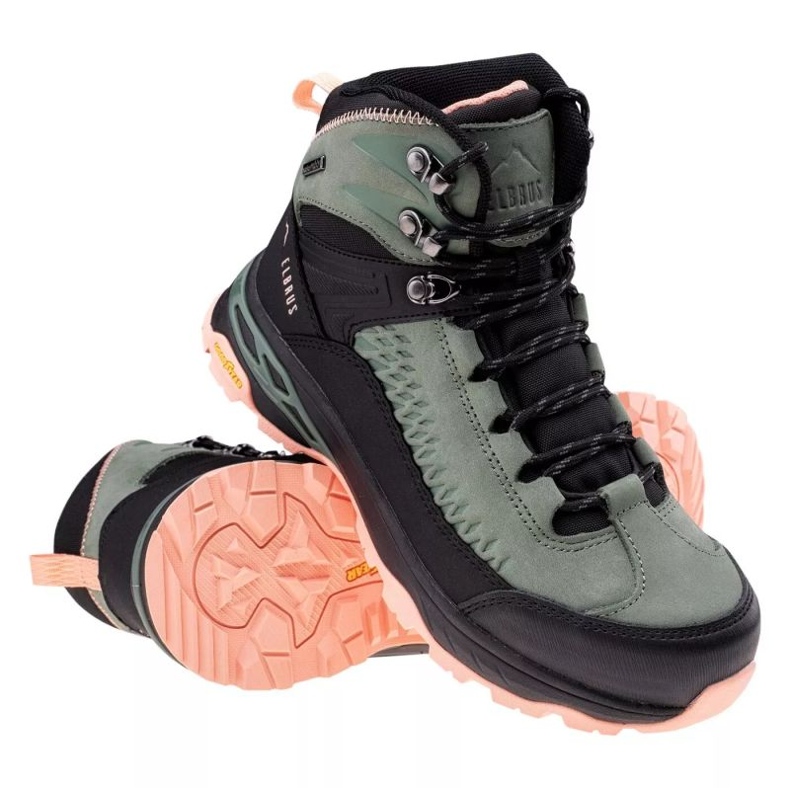 Elbrus Engen Mid Wp Gr W skor 92800555459 grön