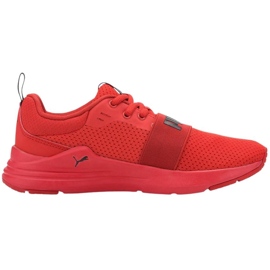 Puma Wired Run Jr. röda barnskor 374214 05