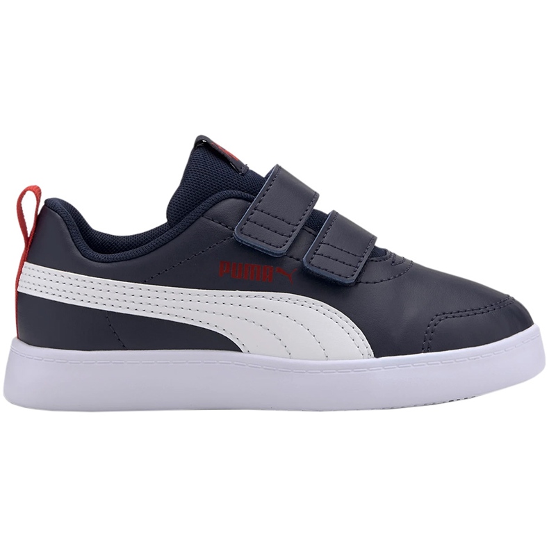 Puma Courtflex v2 V Ps barnskor marinblått och vitt 371543 01