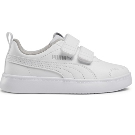 Puma Courtflex v2 V barnskor vita 371543 04