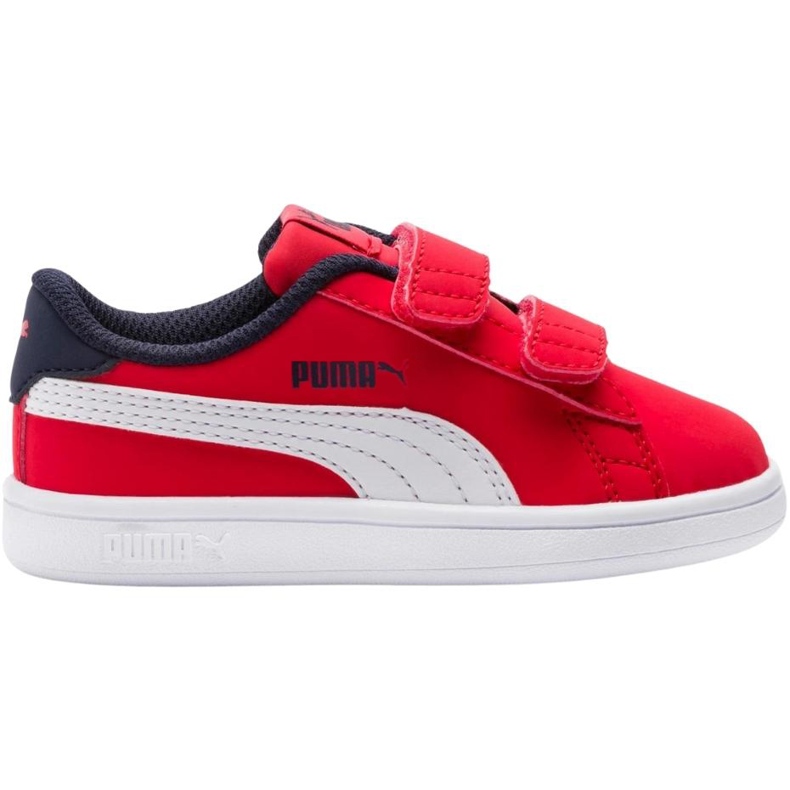 Puma Smash v2 Buck V Ps High Risk R barnskor röda 365183 07