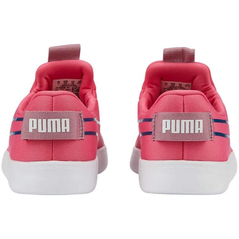 Puma Courtflex v2 Slip On Ps barnskor rosa 374858 12