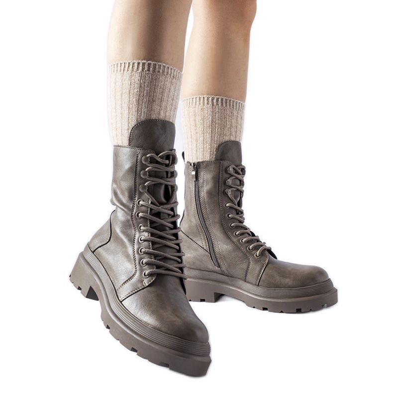 Gråa stövlar med Zacharie-skydd