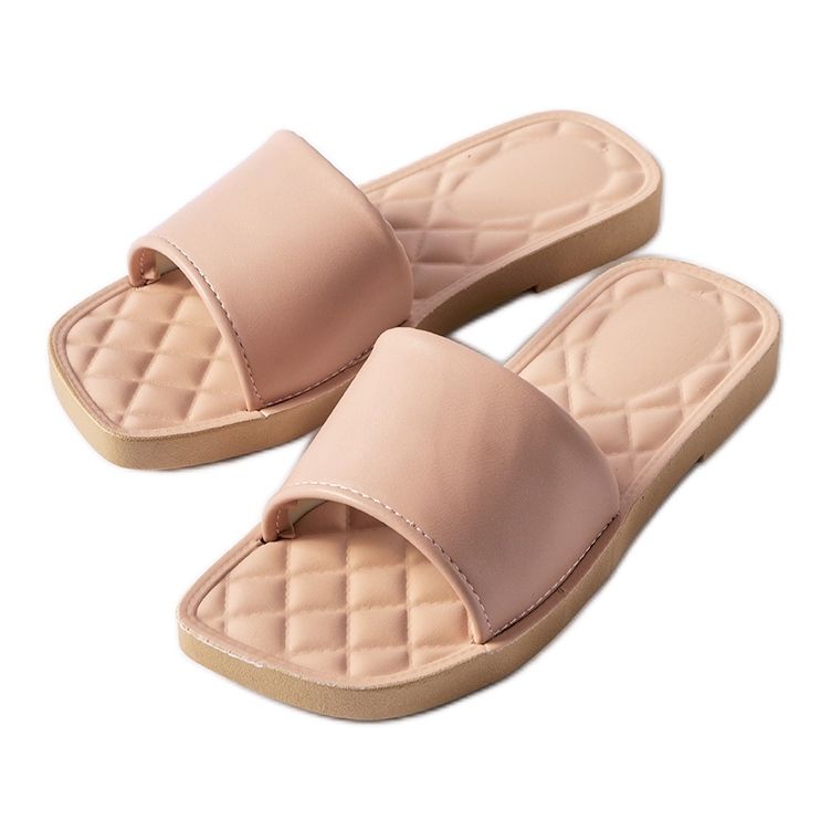 Chatigny rosa gummiflip-flops vit