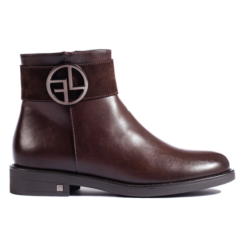 W. Potocki Bruna låga stövlar med platt klack från Potocki