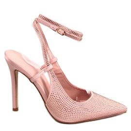 Pins bundna med Bonnie Nude-stenar rosa