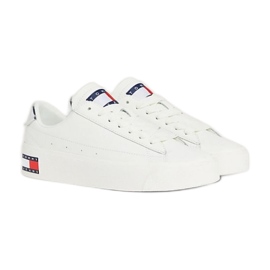Tommy Hilfiger Vulc Lealther Plat Lc M skor EN0EN02284YBL vit