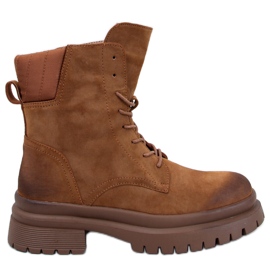 Trapper ankelboots med Desfor Camel-skydd brun