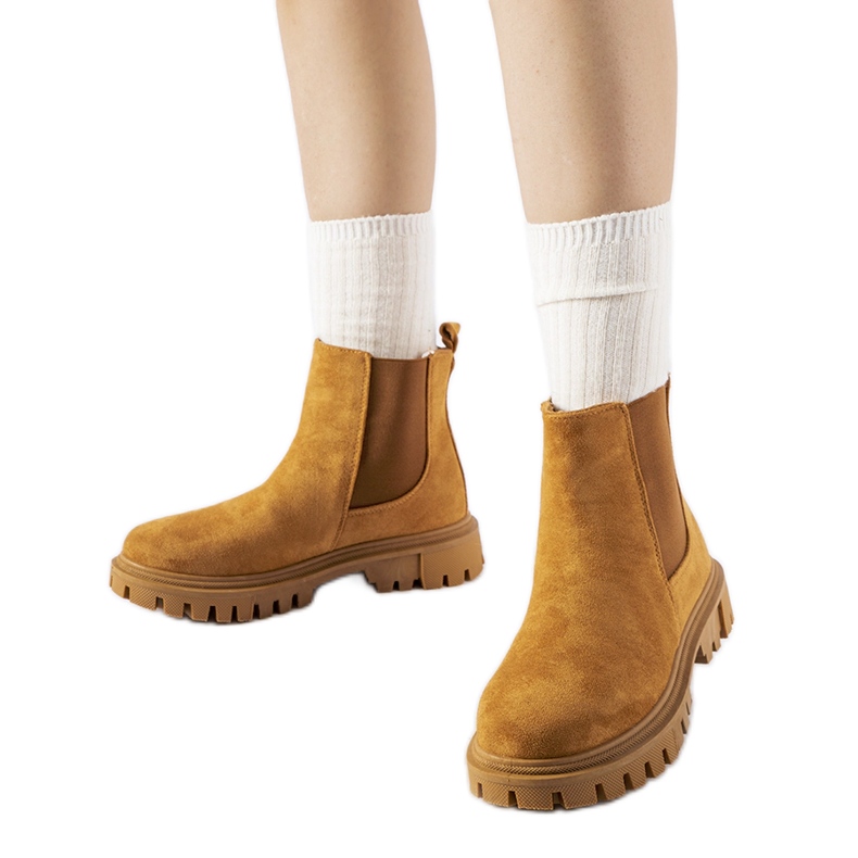 Davenport karamell slip-on ankelboots brun