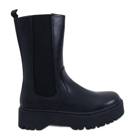 Stoute Black platå Chelsea boots svart