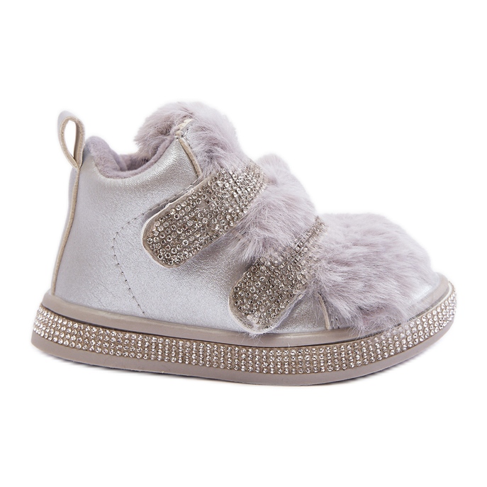 Silver Leela isolerade snöstövlar för barn silver-