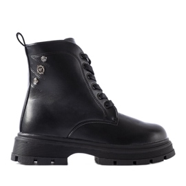 Grafitisolerade flickstövlar från Basara svart