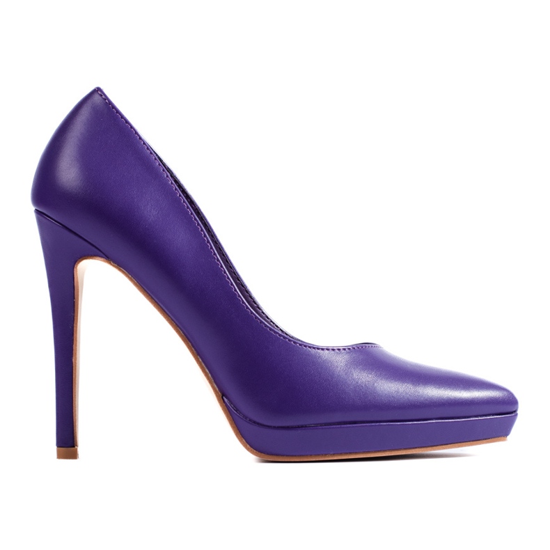 Lila Shelovet högklackade pumps violett