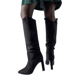 Svarta Draper cowboystövlar