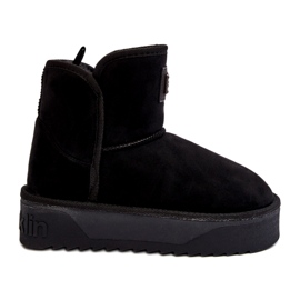 Vegan Waterproof Women's Snow Boots på D.Franklin Black Platform svart