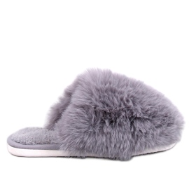 Calvert pälstofflor för kvinnor, grå