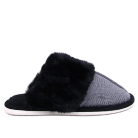 Gregory Black fiskbenstofflor för män svart